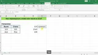КАК ПЕРЕВЕРНУТЬ СЛОВО ИЛИ ЧИСЛО В EXCEL ИСПОЛЬЗУЯ ФУНКЦИЮ VBA STRREVERSE