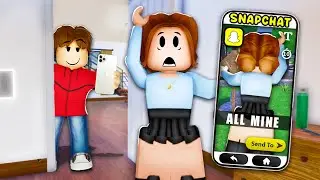 My BOYFRIEND Became My STALKER in ROBLOX SNAPCHAT.. (Brookhaven RP 🏡)