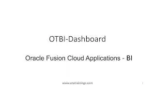 How to create OTBI Dashboard - based on analysis and bip report - Oracle Fusion ERP