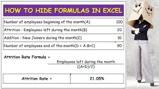 HOW TO HIDE FORMULAS IN EXCEL -