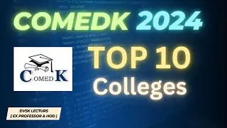 COMEDK 2024 || Top 10 Colleges || 