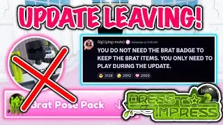 DO THIS BEFORE THE BRAT UPDATE IS GONE! (DRESS TO IMPRESS)