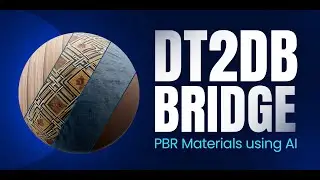 Create Realistic PBR Materials using AI in One-Click | DT2DB Bridge | Free Blender Addon