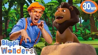 Blippi Learns About Lions! | Blippi Wonders Educational Videos for Kids