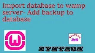 How import backup(database file) to wamp(mysql) server