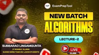 NEW BATCH | LECTURE-2 | ALGORITHMS | GATE CSE | GATE DA