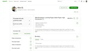 Where to find Upwork profile link (for freelancers)