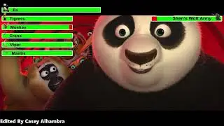 Kung Fu Panda 2 (2011) Dragon Costume Battle with healthbars