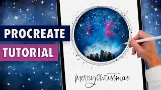 Cute & Easy Holiday Card Procreate Tutorial 🎄