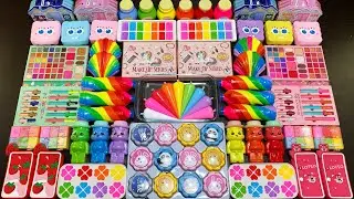 RELAXING WITH CLAY PIPING BAGS VS MAKEUP KIT VS GLITTER ! Mixing Random Things Into Slime #5470