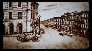 Поздравление маме Песочная анимация Sand art Congratulations to mom