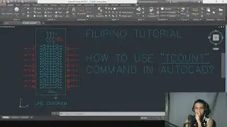 How to use "TCOUNT" command in AutoCAD - Filipino Tutorial