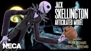 NECA The Nightmare Before Christmas Jack Skellington Articulated Art Model Figure @TheReviewSpot