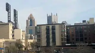 driving through downtown pittsburgh