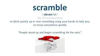 Word of the day | English meaning of scramble.