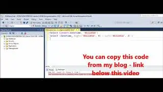 MSSQL - Fix Error -  The conversion of a varchar data type to a datetime data type