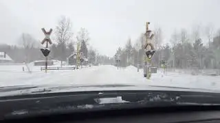 Driving through a Winter Wonderland