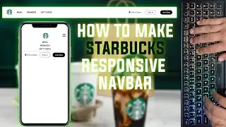 ASMR Programming - Coding Responsive Navbar - No Talking - Coding Starbucks Page