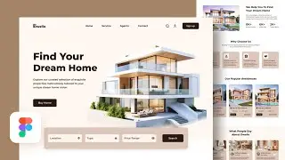 Website Landing Page Design in Figma | Home Buying Website UI/UX Design