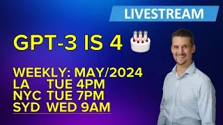 28/May/2024 - GPT-3 is 4. Happy birthday! - LifeArchitect.ai LIVESTREAM