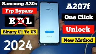 Samsung A20s Frp Unlock || Samsung A207f Frp Bypass 2024 || Without Edl Point || New Solution