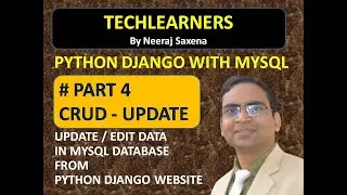 Python Django Mysql CRUD #4 - Update or edit data in MYSQL database