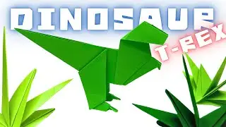 How to Make an Easy Origami Dinosaur T-rex | Paper Folding Dinosaur T-rex | DIY Origami Ideas