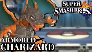 ARMORED CHARIZARD IN SUPER SMASH BROS! (Smash 4 Wii U Mods Skin Showcase) – Aaronitmar