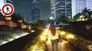Jakarta Night Walk  -  Jalan Malam di Jakarta  Sudirman - Jembatan Phinisi- Chillax