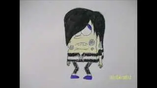 drawing emo spongebob in 1 minute