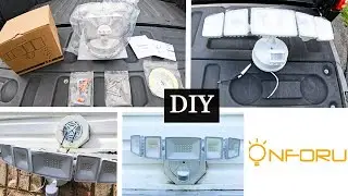How to Install Amazon's Onforu 5 Head Motion Light above Garage