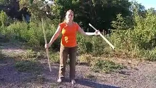 Белояр.Работа с палкой.(2)