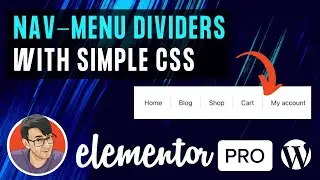 Dividers for Elementors Navigation Menu with Free CSS