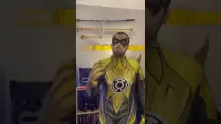 Green Lantern Sinestro corp Yellow Cosplay Costume Zentai Suit 