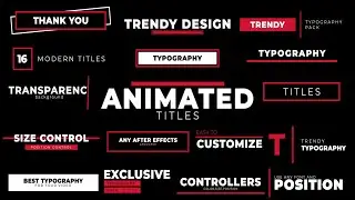 Animated Titles V3 - Premiere Pro Templates