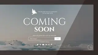 Create A Coming Soon | Website is Under Construction Page Using HTML CSS & SASS