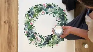 A Christmas Wreath by Ingrid Sanchez