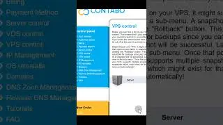 How to restart Contabo VPS server 