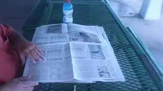 Page Turning At A Picnic Table ASMR
