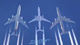 Contrail Spotting Compilation - Heavies Above Split Croatia - 2021