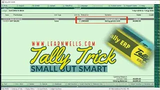 Tally ERP9 Tricks | Small but Smart Trick | 13| 