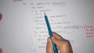 L:49 Passing array to function | PPS | JNTUH | Programming in C