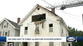 No one hurt in 3-alarm fire in Dover Sunday