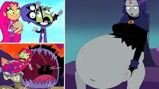 WAIT Raven!! THEY'RE NOT FOOD!!! 💔💀 ( Teen Titans Mega Buffet )