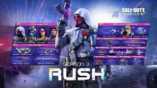 Cod Mobile Season 3 RUSH Battle Pass | New Characters | New Maps | New Legendary Draws