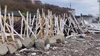 В Новороссийск с ночевкой / Очень много интересного увидели / Пляжи уничтожены..