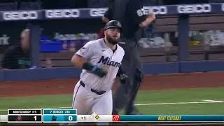 Jake Burgers 25th home run of the season is a 2-run shot