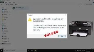 Fix Printer Error 0x00000709 - Issue accessing Shared Printer - KB5006670 (Quick Hindi Tutorial)
