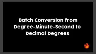 Batch Conversion Degrees Minutes Seconds to Decimal Degrees using Excel