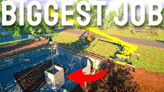 The BIGGEST JOB in the Whole Game - HUGE DLC | Building A Space Center in Construction Sim DLC